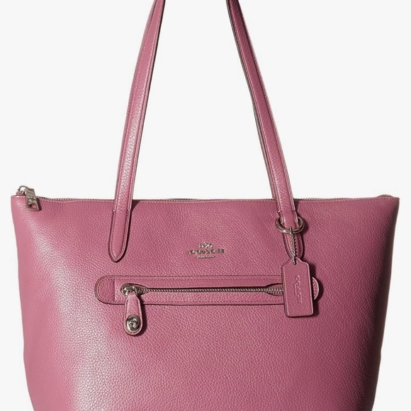 Coach Taylor Pebble Leather Tote Primrose - Picture 1 of 7